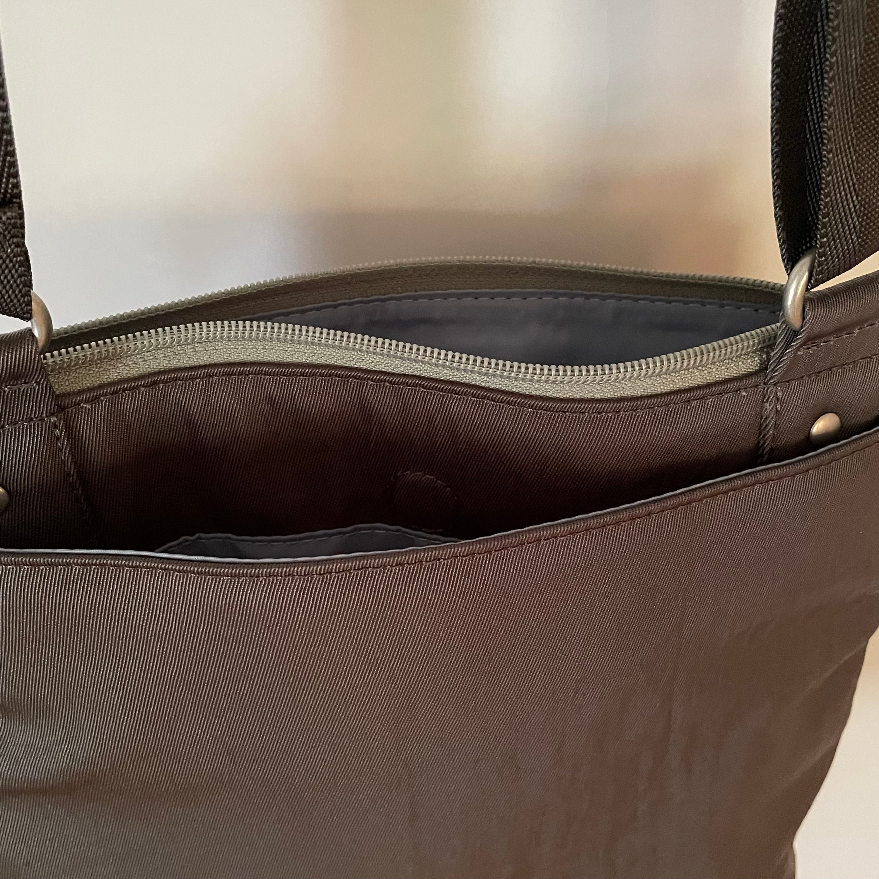 NICO - Grey x Sage | Multi-Pocket Shoulder Bag | Small
